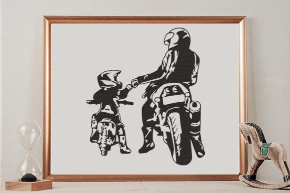 Dad and Son: A Designer’s Review of a Heartfelt Motorbike Motif