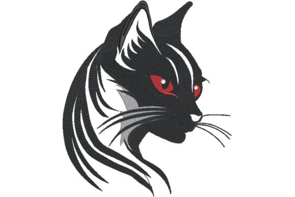 Magic Black Cat with Red Eyes: A Holiday Embroidery Review
