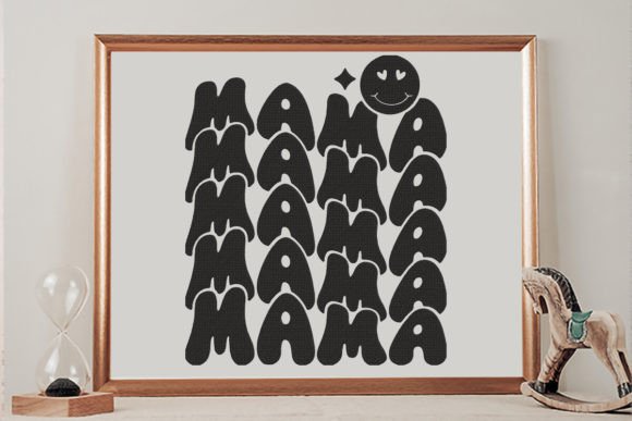Review: Mama Echo Stacked Text Smiley Design
