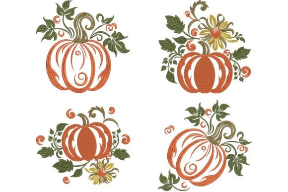 Review: Set 4 Fall Orange Pumpkin for Apparel